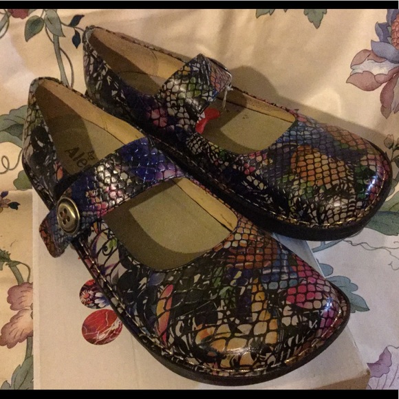Alegria Shoes - Alegria Paloma multi color snake size 11 / 42